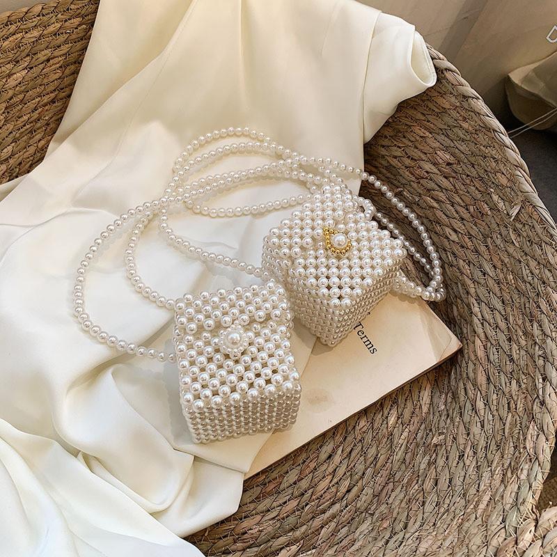 Adorable And Fashionable Kids Crossbody Bag With Charming Pearl Accents