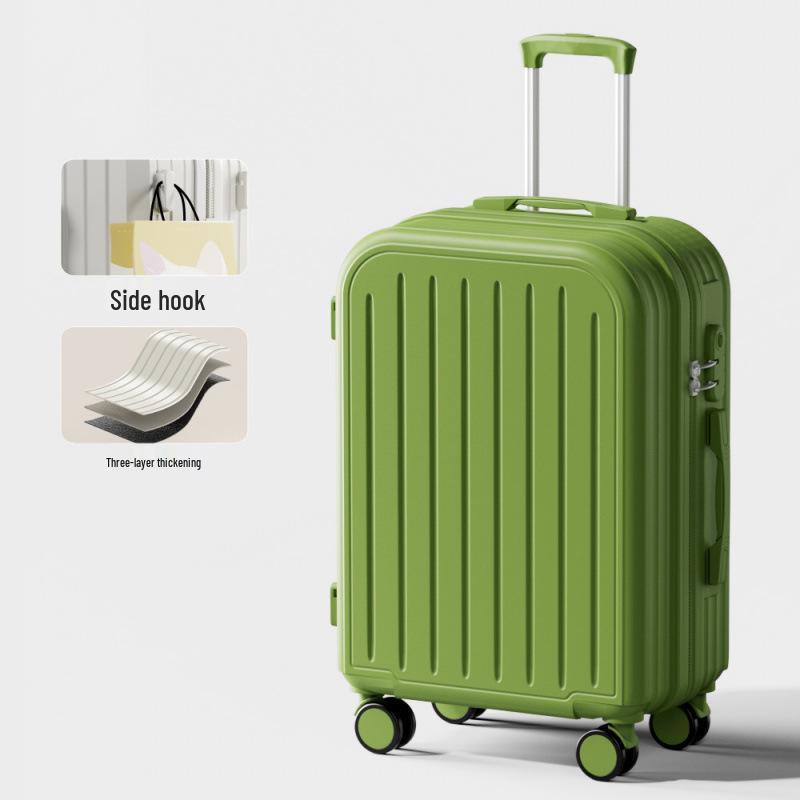 Прочный чемодан-тележка большой вместимости с кодовым замком и универсальными колесами