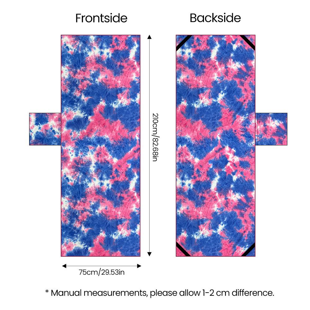 Чехол для пляжного шезлонга Tie-Dye, Микрофибровый чехол для шезлонга у бассейна, Быстросохнущее пляжное полотенце для плавания, Утолщенный коврик для шезлонга у моря