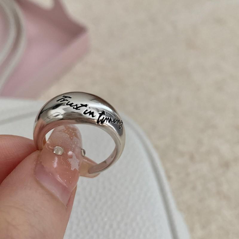 «Корейское регулируемое женское кольцо из стерлингового серебра 925 пробы – не выцветает, легкая роскошь, высококачественный, универсальный дизайн»