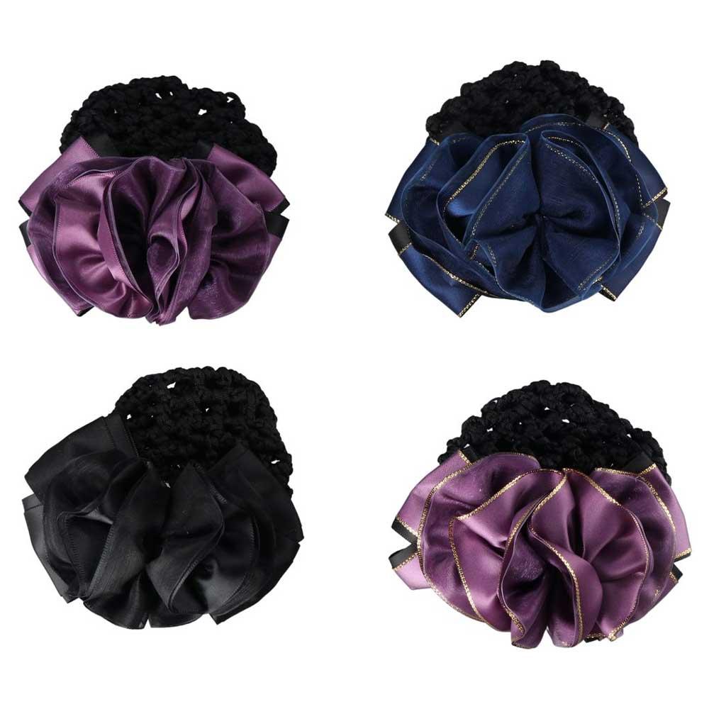 Hair Accessories Sweet Hotel For Girls Hair Clip Female Hairgrips Cover Net Floral Spring Clip Ponytail Clip Korean Bun Snood