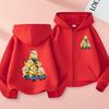 Kids Cardigan Fall Winter Sweatshirt Zipper Style Girl Boy 3-12Yrs Hoodie Popular Anime Print Sports Casual Coat Fashion Clothes
