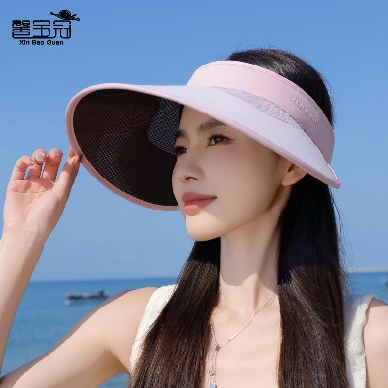 Летняя уличная шляпа от солнца детская модная универсальная шляпа с большими полями и открытым верхом пляжная приморская велосипедная шляпа для защиты лица от солнца