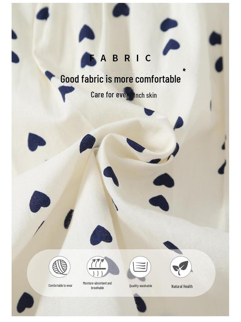 2025 Summer Korean Puff Sleeve Cotton Dress for Girls - Children's One-Piece Skirt