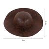 Faux Leather Pirate Hat Captain Brown Hat for Adult Men Women Cosplay Costume Accessories Exquisite Photography Props Halloween