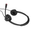 RJ9 Phone Headset Built In HD Microphone Binaural Office Headset Support Speaker Volume Adjustment Black