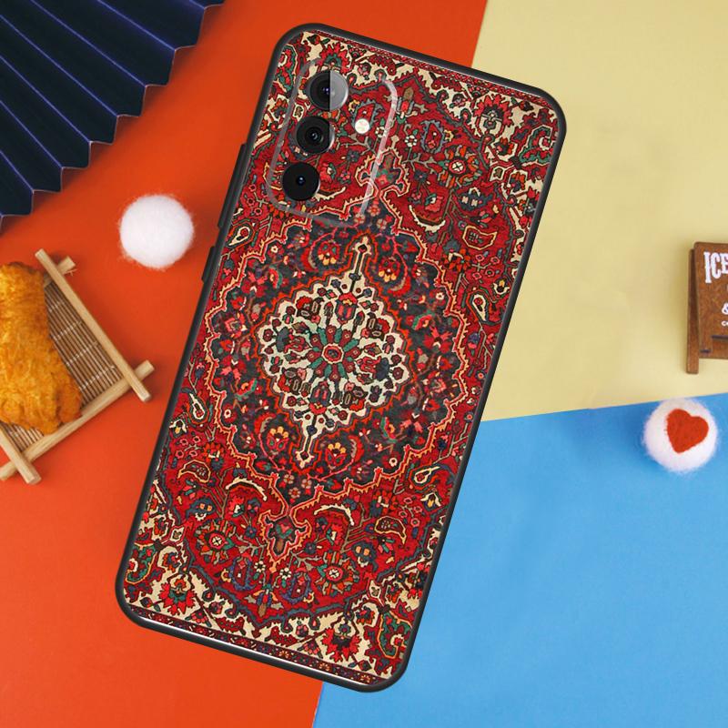 Персидский ковер Цветочный узор Чехол Для Samsung Galaxy A54 A34 A14 A55 A35 A33 A53 A13 A23 A17 A06 A16 A56 A36 A52 A32 A15
