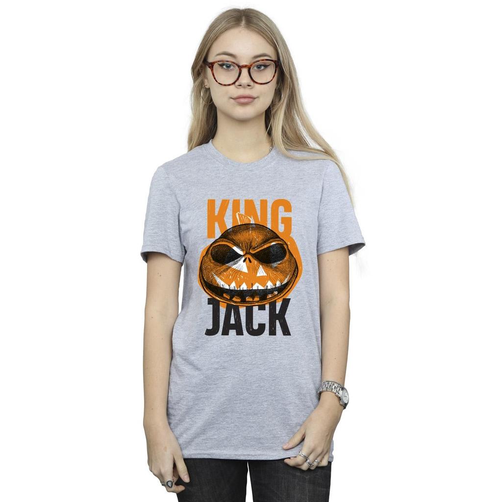 Disney Womens/Ladies The Nightmare Before Christmas King Jack Cotton Boyfriend T-Shirt