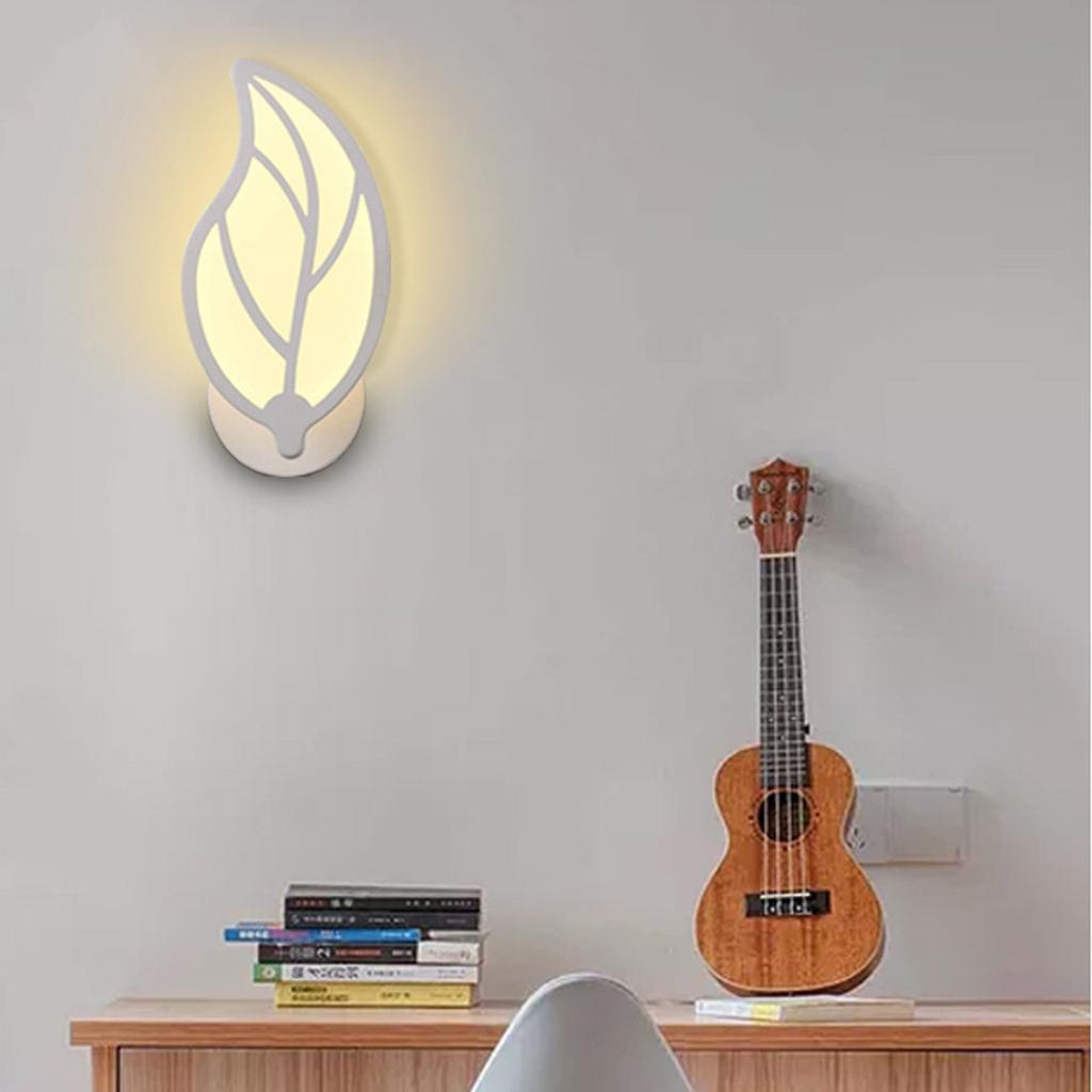 Leafshaped LED Wall Light Modern Design In Metal And AcrylicBedroom,hallway