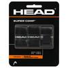 HEAD Super Comp Racket Overgrip - Tennis Racket Grip Tape - Pack of 3 Black