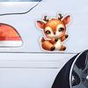 Милые наклейки на автомобиль в виде пятнистого оленя, наклейки на окна автомобиля, автомобильные аксессуары, водонепроницаемый виниловый материал