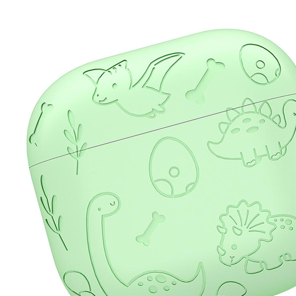 Silicone Case Protector with Carabiner Soft Silicone Case Drop Protection Cute Case Cover Scratch Resistant for AirPods 4 (2024)