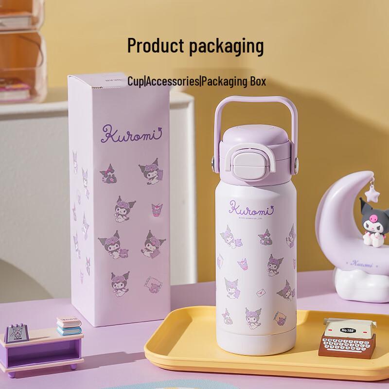 BEDDYBEAR Kids 316 Stainless Steel Double-Drink Insulated Straw Bottle