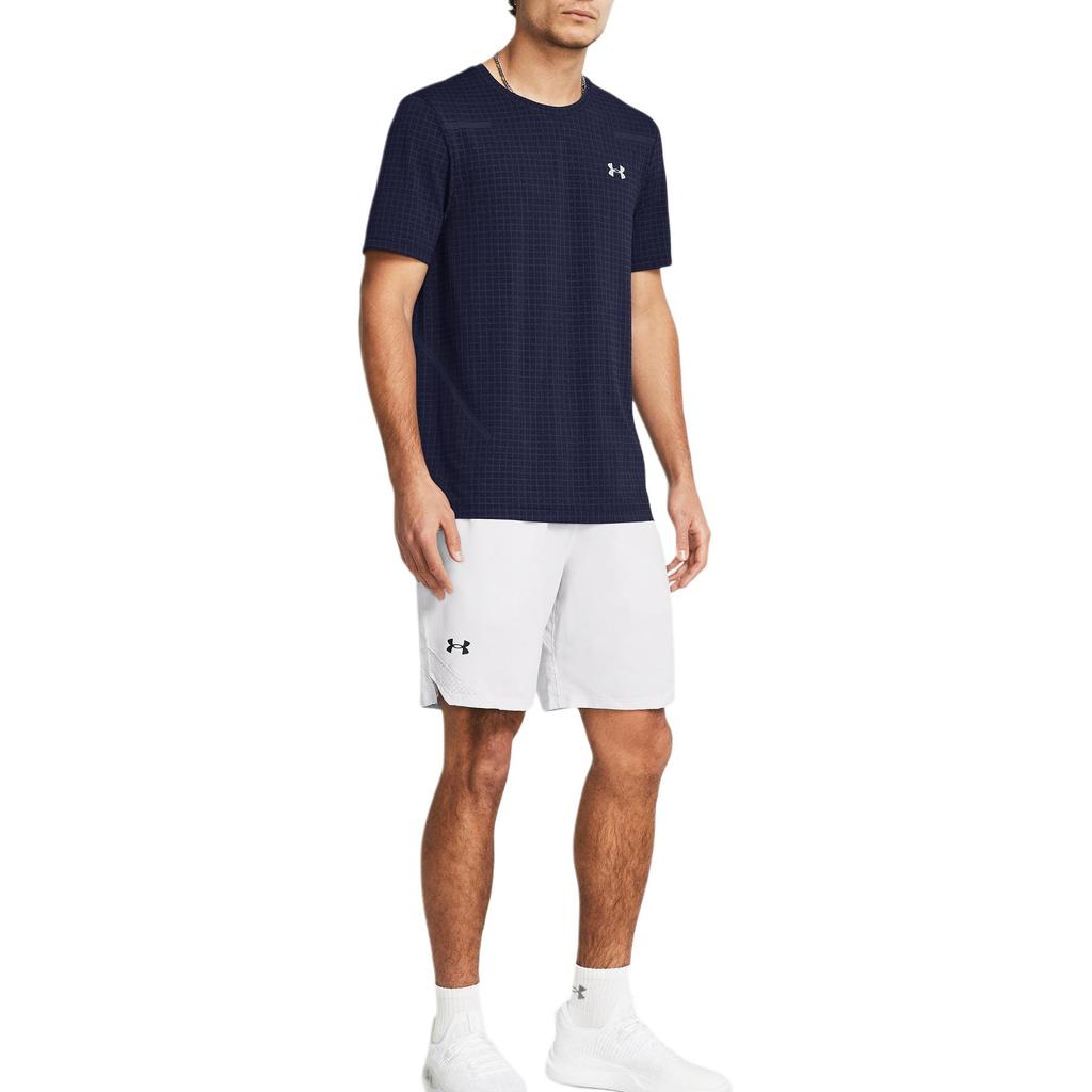 Under Armour Vanish Удобные дышащие эластичные повседневные шорты со средней талией Five Point, мужские шорты серого цвета 1370382-014