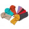 Winter Pullover Cap Ring Scarf Women Woolen Yarn Neck Hat Fashion Knitted Balaclava Warm Solid Color Muffler  Outdoor