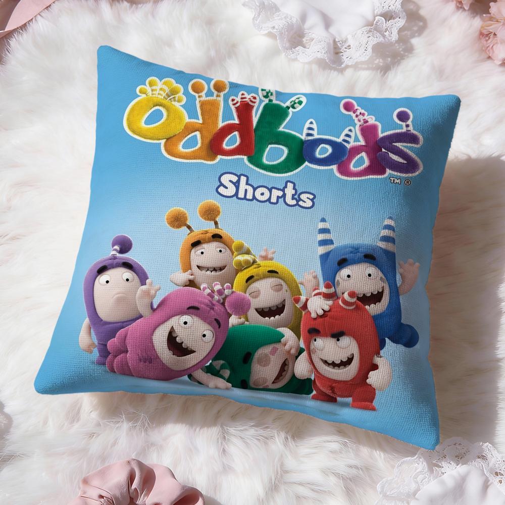 Милая Мультяшная Наволочка O-Oddbods Премиум Комфорт Двусторонняя Наволочка - Дизайн Два в Одном для Любой Комнаты и Салона Автомобиля