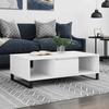 VidaXL Coffee Table White 104x60x35 Cm Engineered Wood 827092