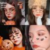 Детские наклейки-татуировки с героями мультфильмов на Хэллоуин — милые тыквы, привидения, черепа, водонепроницаемые и прочные