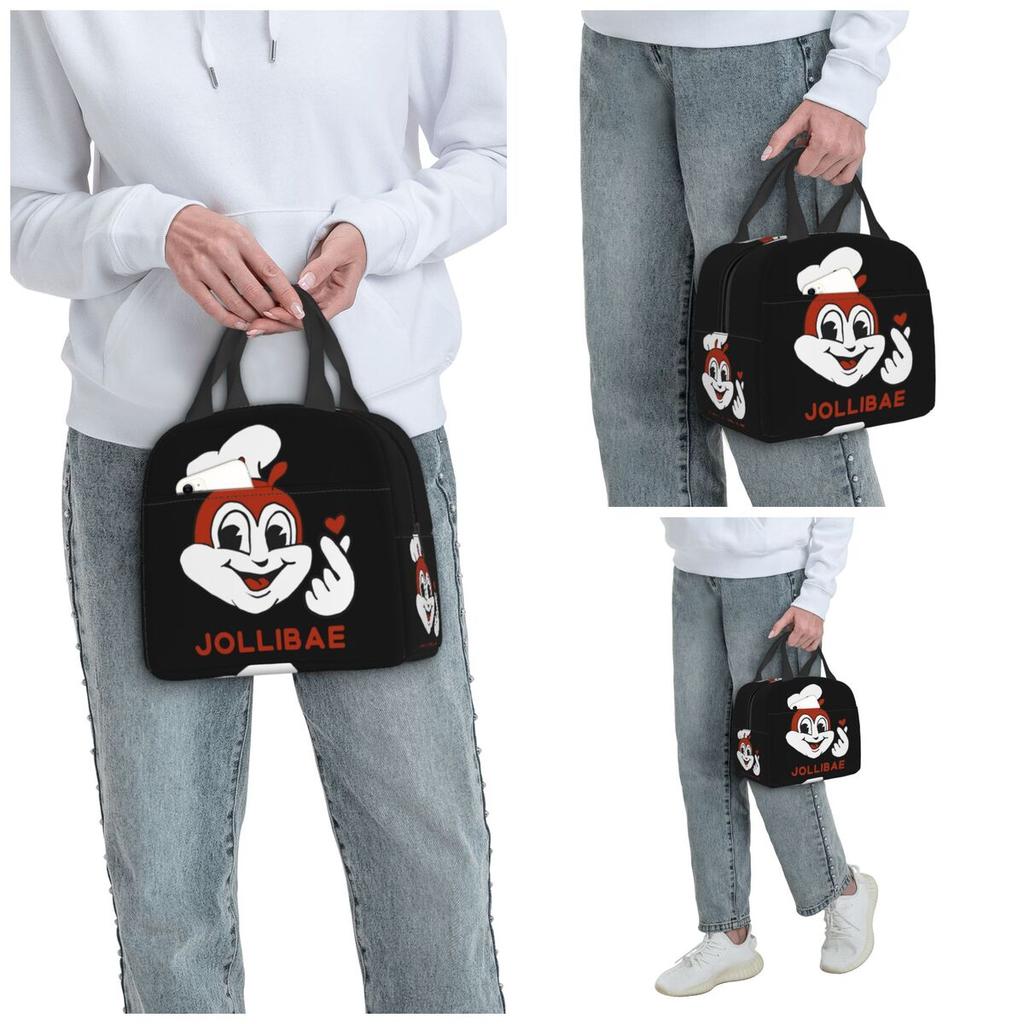 Jolli BAE JOLLIBEE Insulated Lunch Bag for Kids School Cooler Thermal Food Box Tote Leakproof Lunch Boxes Container