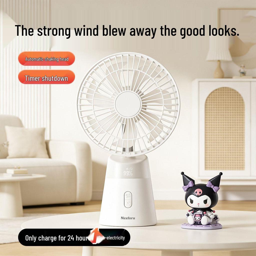 2026 Mini Desktop Fan: Portable, Powerful Wind, Ideal for Dorms and Desks.