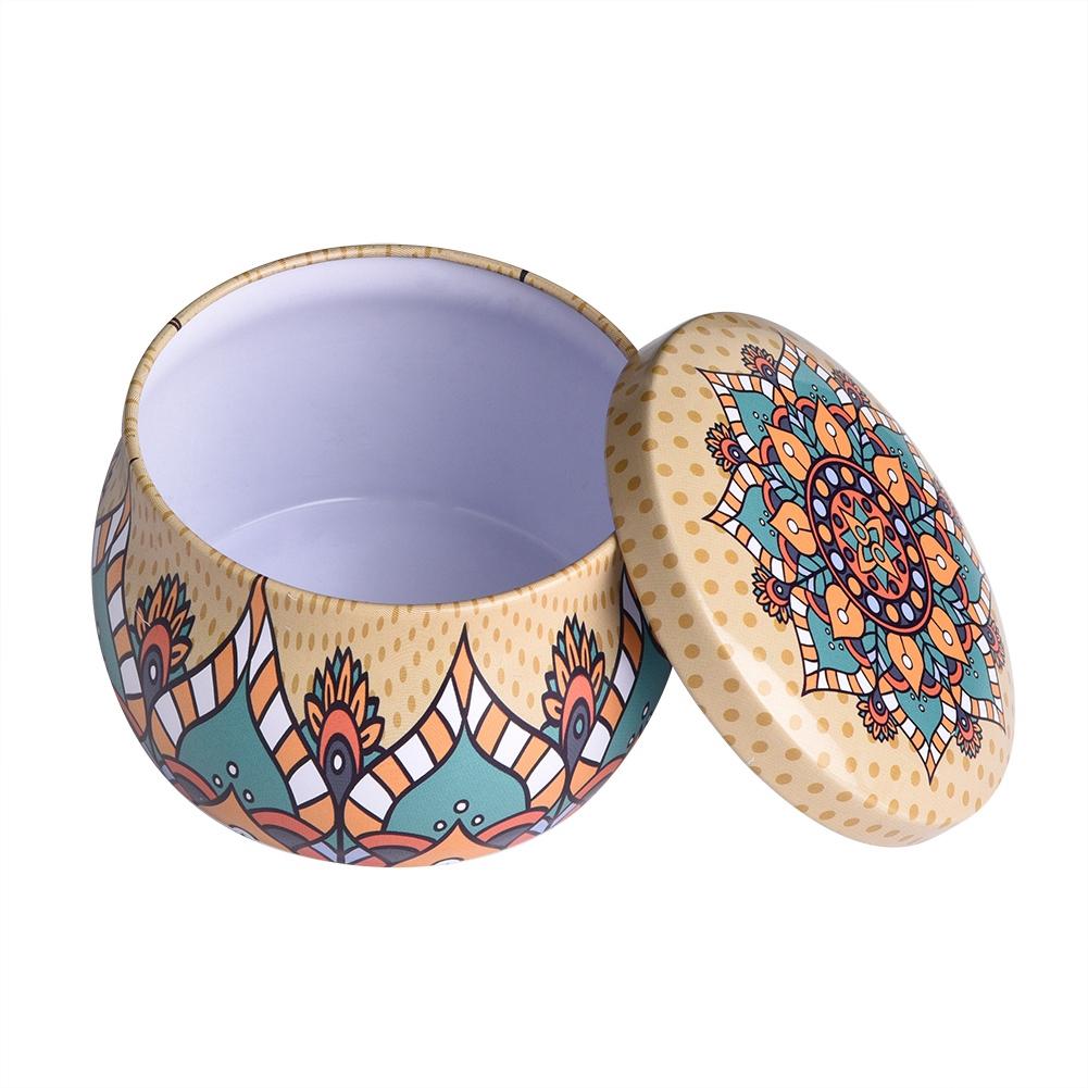 Жестяная коробка для хранения, металлическая канистра, домашняя кухонная коробка для чая, кофе, конфет, ювелирных изделий, подарка  (F)