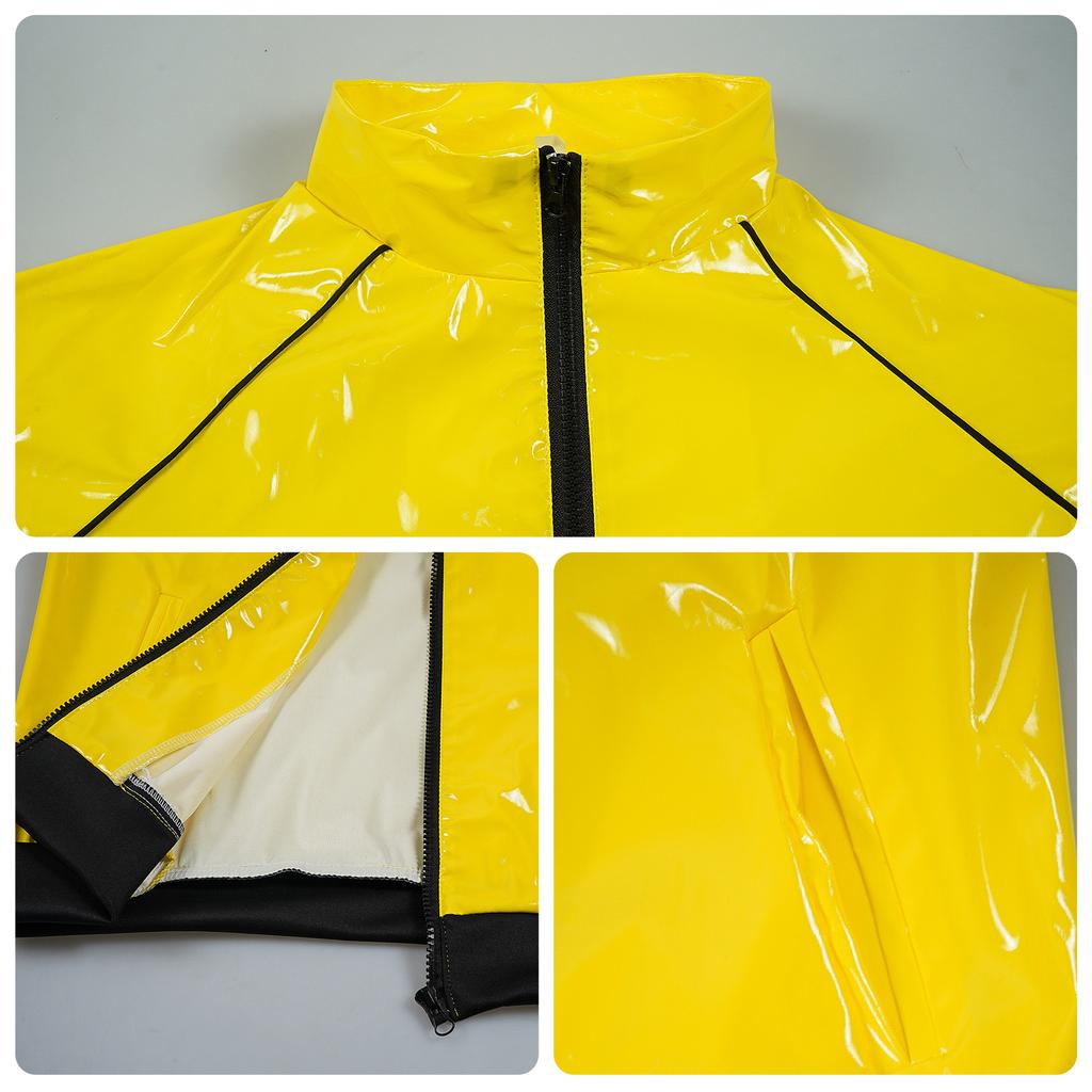 Halloween Cos Costume Retro Disco Patent Leather Glossy Cosplay Two-Dimensional Animation Character Stage Costume