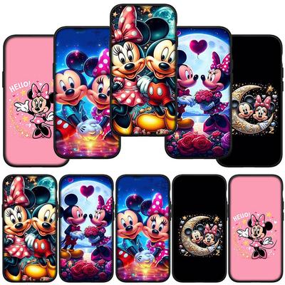 Чехол для телефона Samsung Galaxy S24 S23 iPhone 16 15 14 Xiaomi Redmi Note 13 12 11 Plus 10 9 Pro Max X XR OPPO Huawei Новый чехол с изображением Микки Мауса и Минни