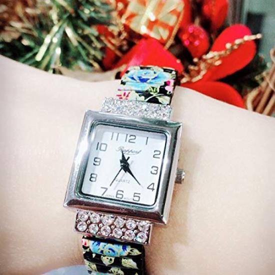 Часы Floral Pattern Bellows 164051 Black [Rapole] Женские