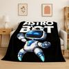 Игровой Astro Bot Мультяшное Фланелевое Одеяло Мягкое Теплое Плед для Спальни Гостиной Кровати Путешествий Кемпинга Пикника Подарок Ребенку