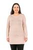 Women's Style Big Size Body Plus Size Round Neck Long Sleeve Viscose Long Mink Body