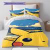 Pokémon Bedding Set Group Action Scene Anime Duvet Cover Polyester Soft Comforter Twin Queen King -QJY