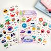 4sheets Cute Star Chart Series Kawaii Cartoon Animal Die Cut Sticker DIY Diary Scrapbook Phone Case Aesthetic Stationery Sticker