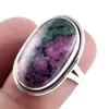 Ruby In Zoisite Handmade Lab-Created 925 Sterling Silver Jewelry Ring S.6 F2z57