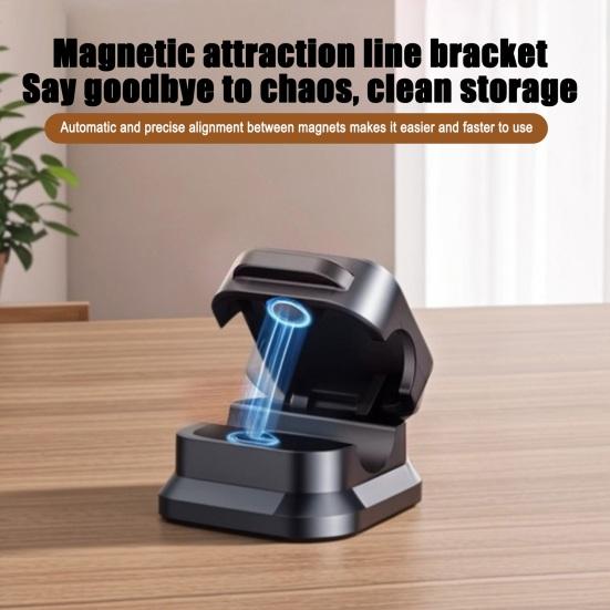 6/12 шт. Мультяшный магнитный органайзер для кабелей, самоклеящийся зажим для дома, офиса, стола, держатель для кабеля для зарядки телефона, передачи данных, фиксатор, зажим для управления силовыми проводами