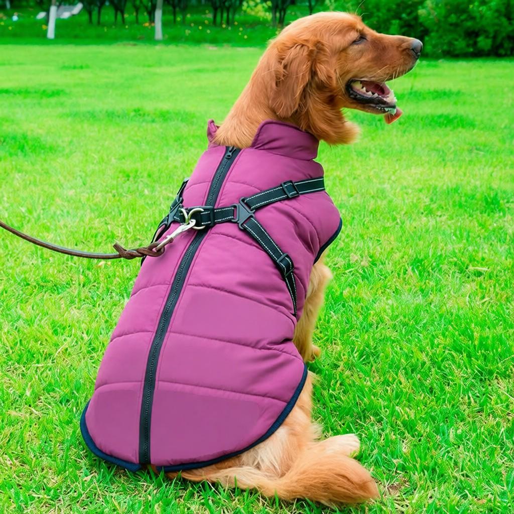 Factory direct supply cross-border reflective clothes for big dogs black 4XL