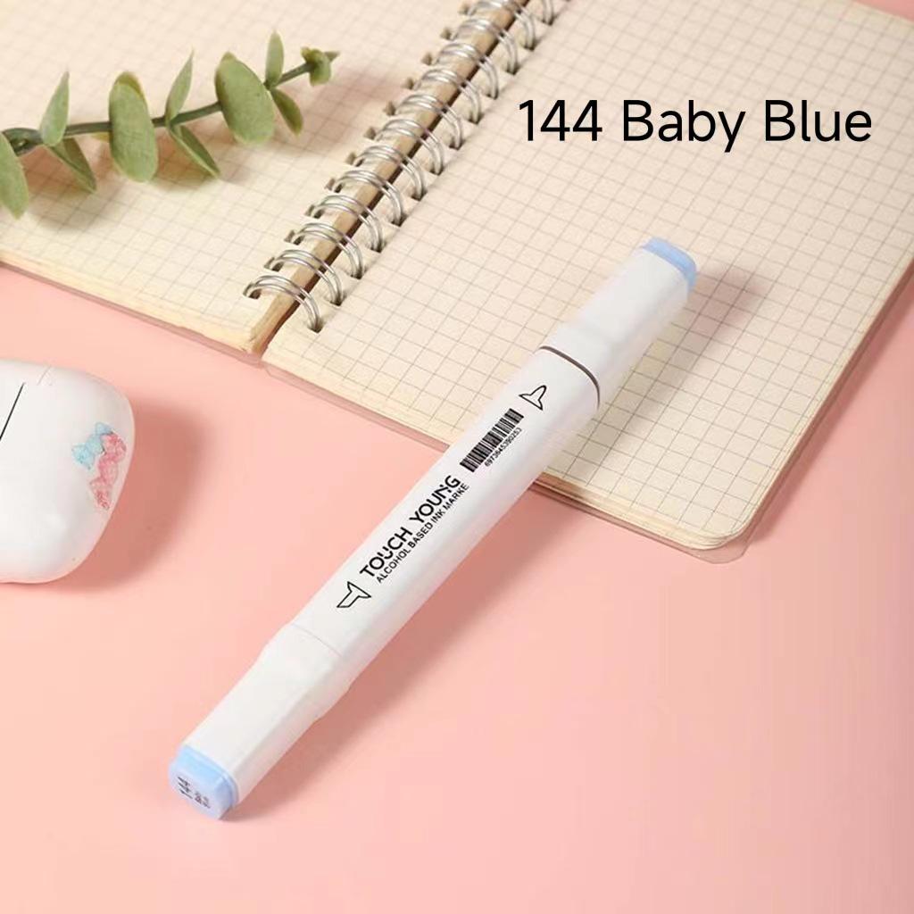 6th Gen Double Tip White Square Barrel Oil-Based Marker for Drawing & Hand-Painting