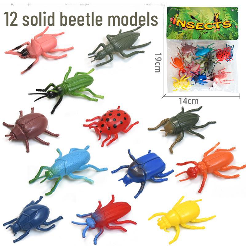 Wild Animal & Marine Insect Farm Model: Dinosaur Soft Glue Toy Set for Kids
