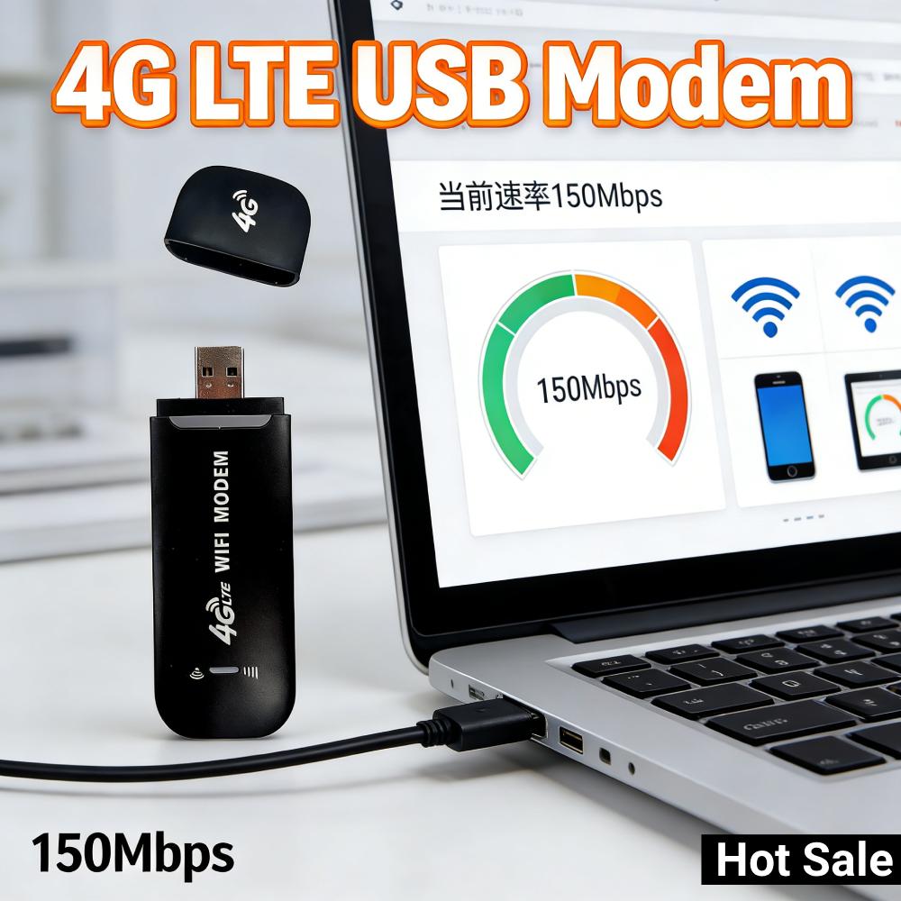 4G LTE USB-модем Dongle 150 Мбит/с разблокированный беспроводной сетевой адаптер WiFi высокоскоростной доступ в Интернет для офиса и дома