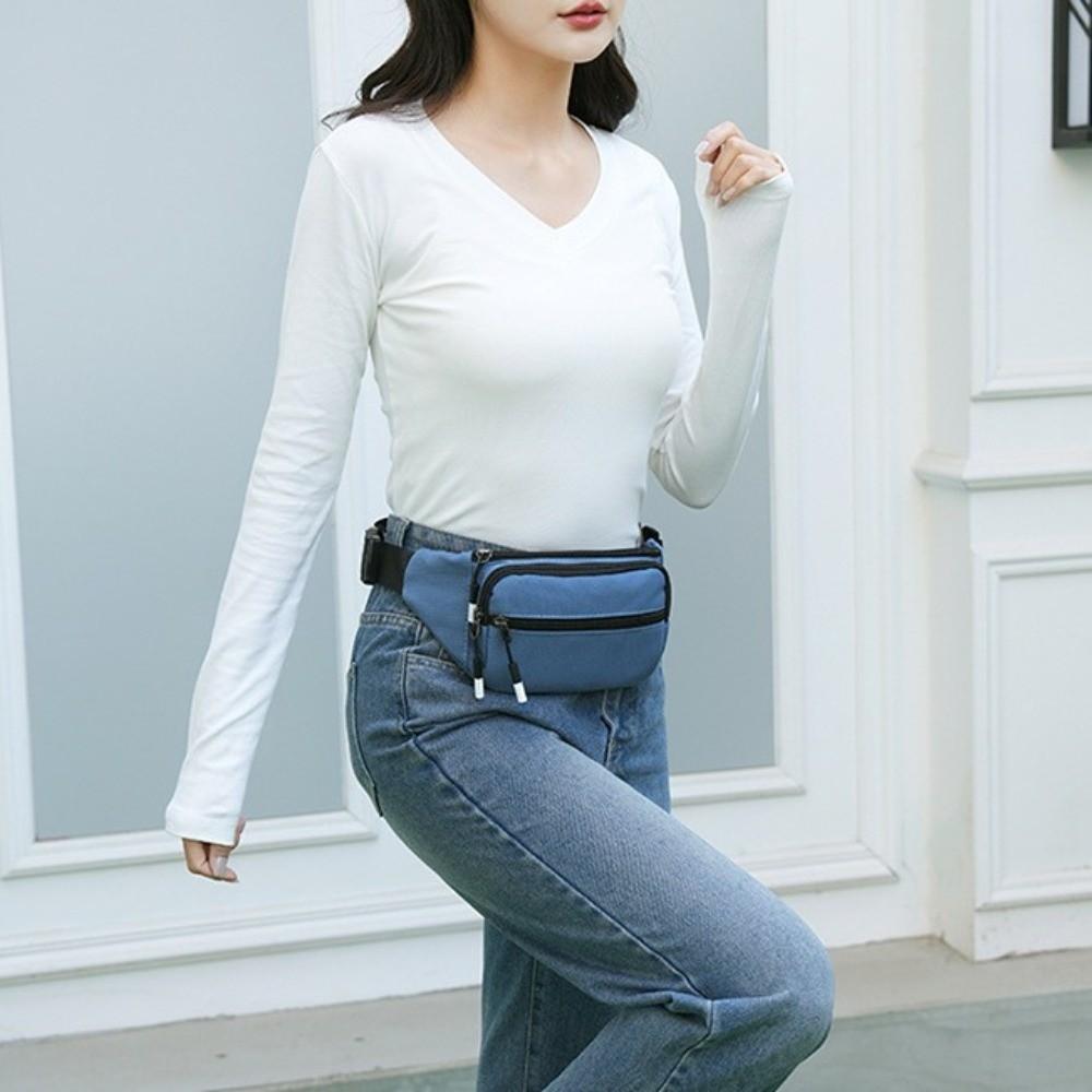 Multi-function Men Fanny Phone Pack Sports Style Running Waist Bag Crossbody Chest Bag Marathon
