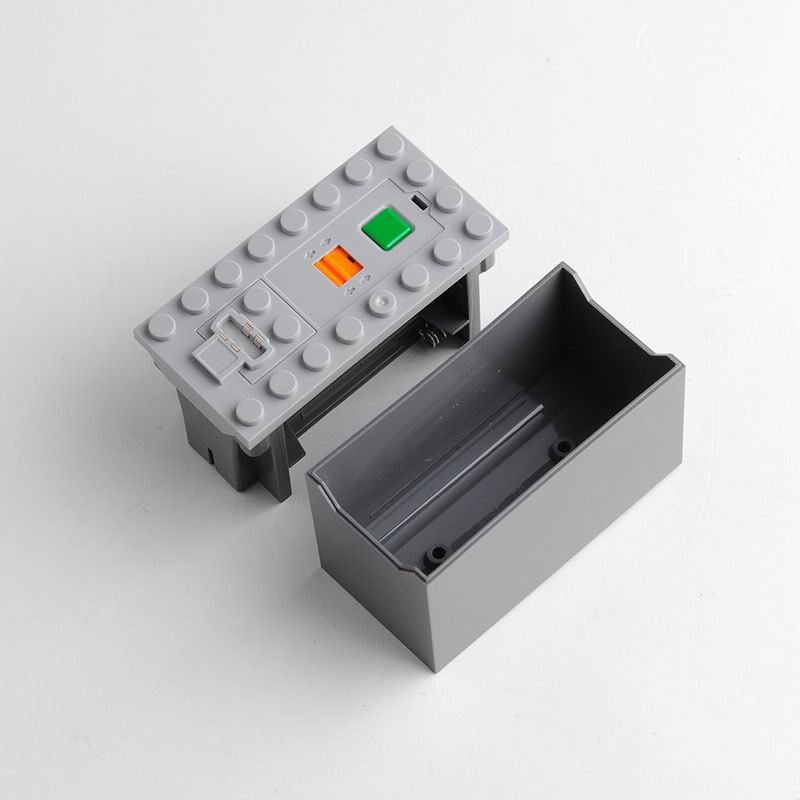 MOC Перезаряжаемый батарейный блок с многофункциональным регулятором скорости для AA/AAA/литиевых батарей - Совместим с техническими строительными блоками