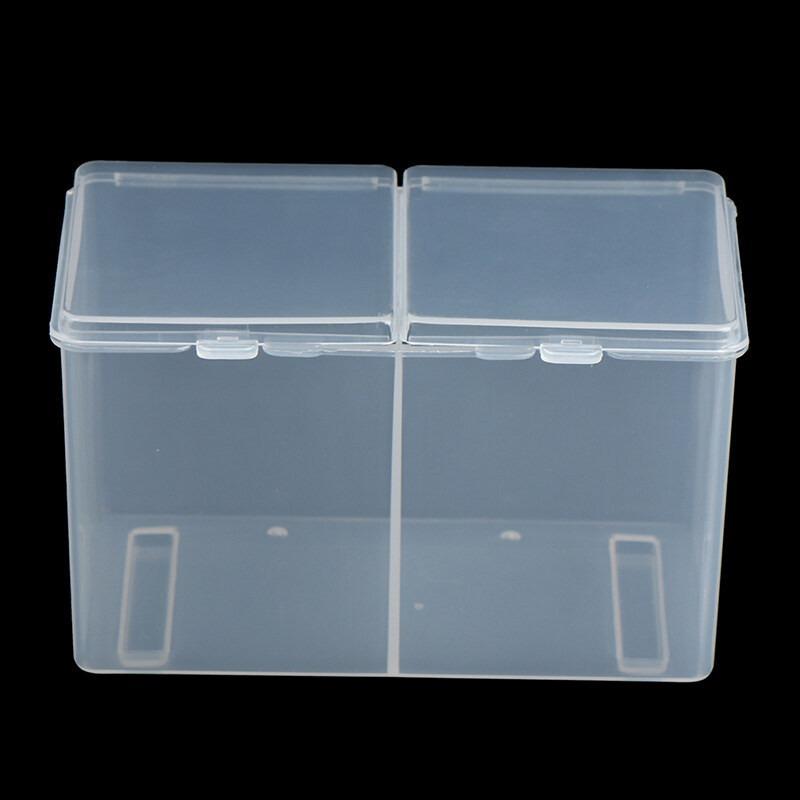 Двойной ватный диск, коробка для хранения, контейнер для макияжа, многофункциональный ювелирный инструмент для ногтей, пустой футляр