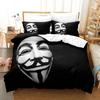 Personality Technology Anonymous Comfortable Duvet Quilt Cover Pillowcase Bedding Set Children Bedroom Decoration Home Textile