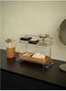 Hand-Woven Natural Rattan Storage Basket for Cosmetics and Desktop Organizing with a Retro High-End Feel