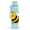 1PC Little Honey Bee 750ml Color Plastic Sports Water Bottle Leakproof Flip Straw Lid Suitable for Sports Office Home Use