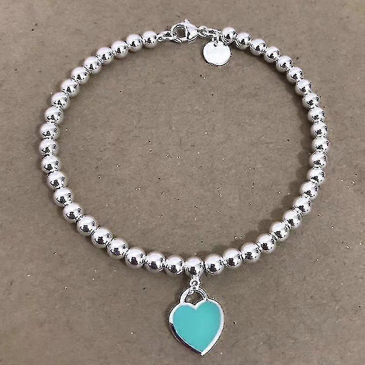 Classic Heart-shaped Ladies' Enamel Bead Bracelet With European And American Popular Women's Holiday Gifts