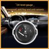Черный ободок Автомобильный прибор Белый светодиодный свет Автомобильные приборы Универсальный указатель уровня топлива Аксессуары