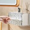 Glacier Pattern Tissue Box, Wall-mounted Paper Box, Household Kitchen, Napkin Box, Light Luxury