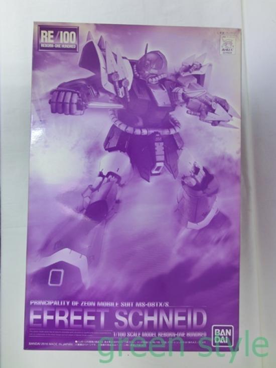 Bandai Efreet Schneid Plastic Model Unassembled # RE/100 1/100 MS-08TX/S Kit