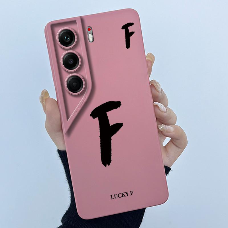 Чехол-бампер для Tecno Camon 40 Pro 4G, с lucky-буквой от A до Z, силиконовый, мягкий, для Tecno Camon40 40Pro CM5 CM6