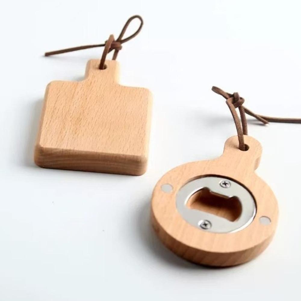 Magnetic Bottle Openers Square Round Beer Bottle Opener Portable Beer Opener  for Home Kitchen Bar